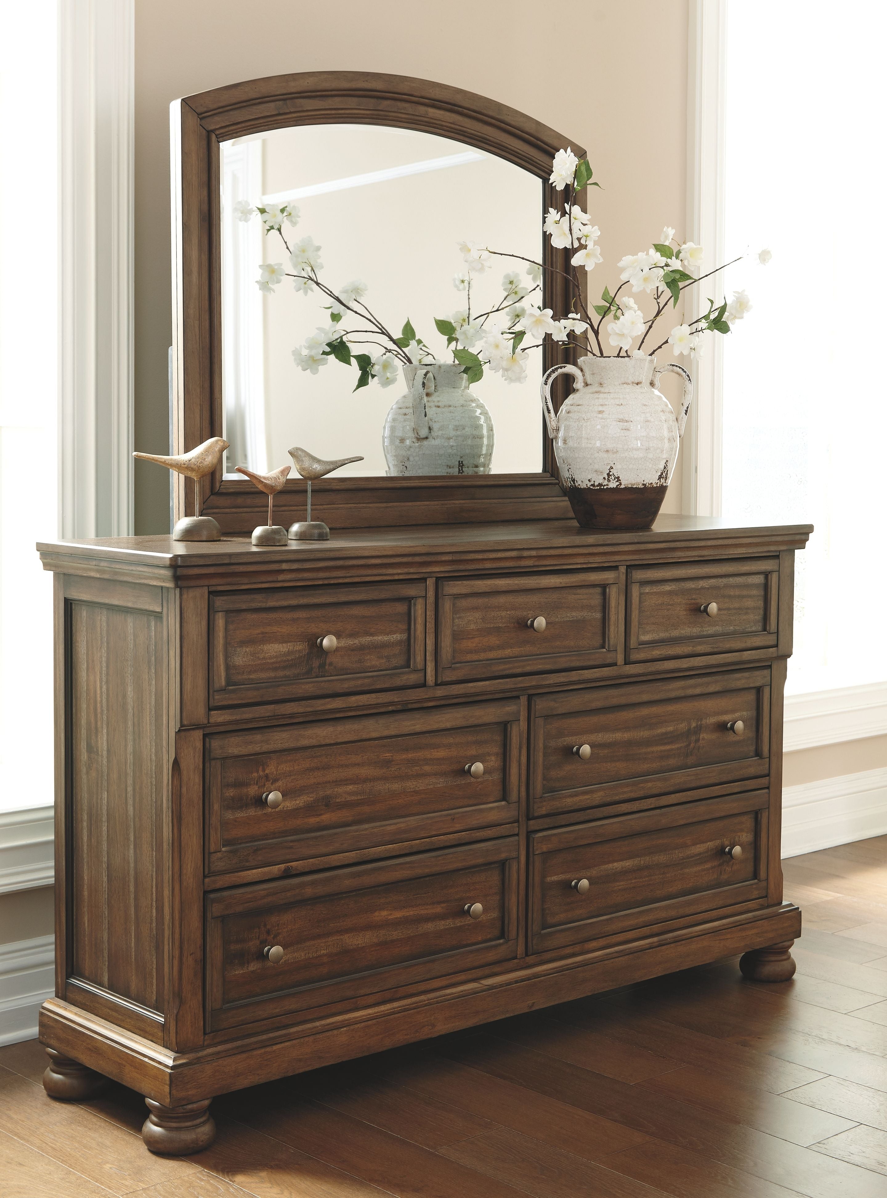 Ashley Furniture Flynnter - Dresser, Mirror | Meri Furniture