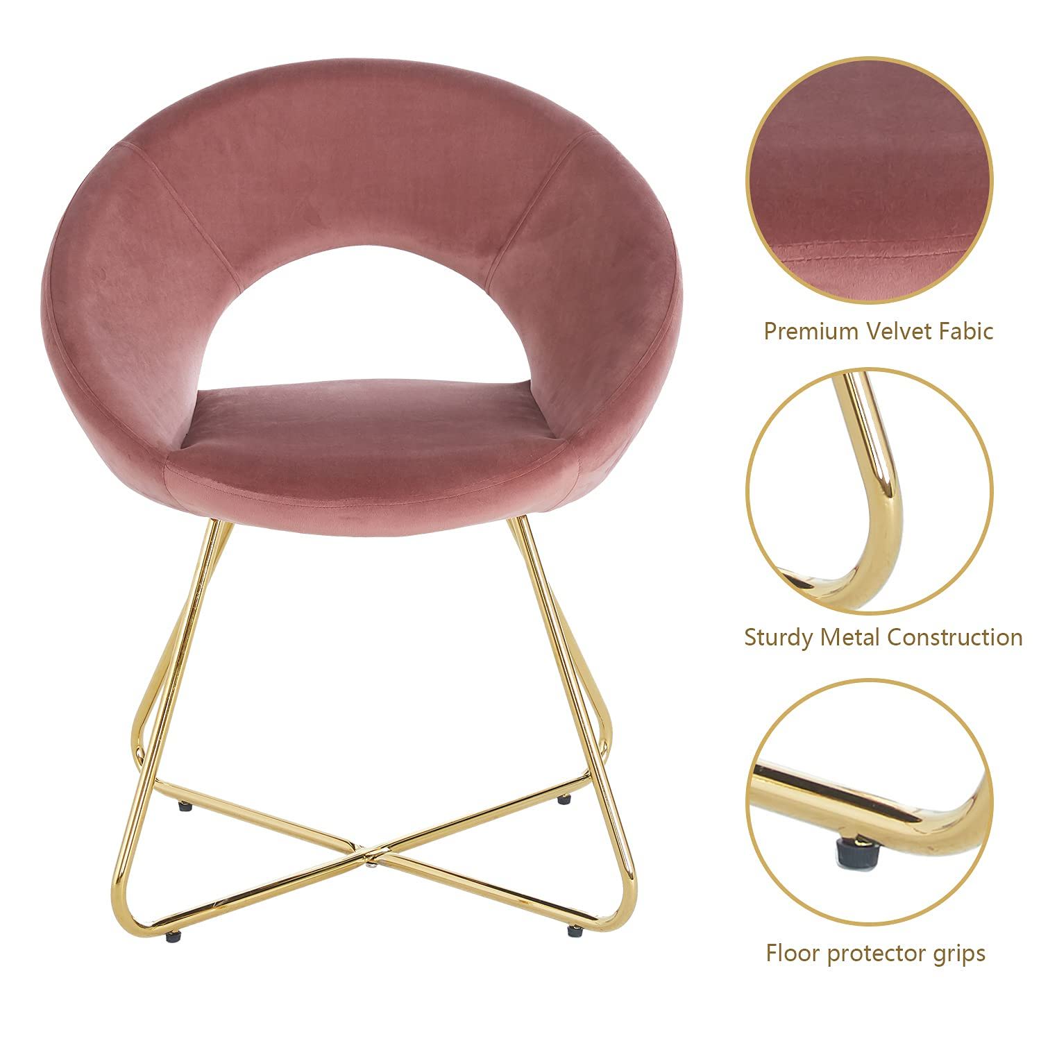 Modern Accent Velvet Lounge Chair