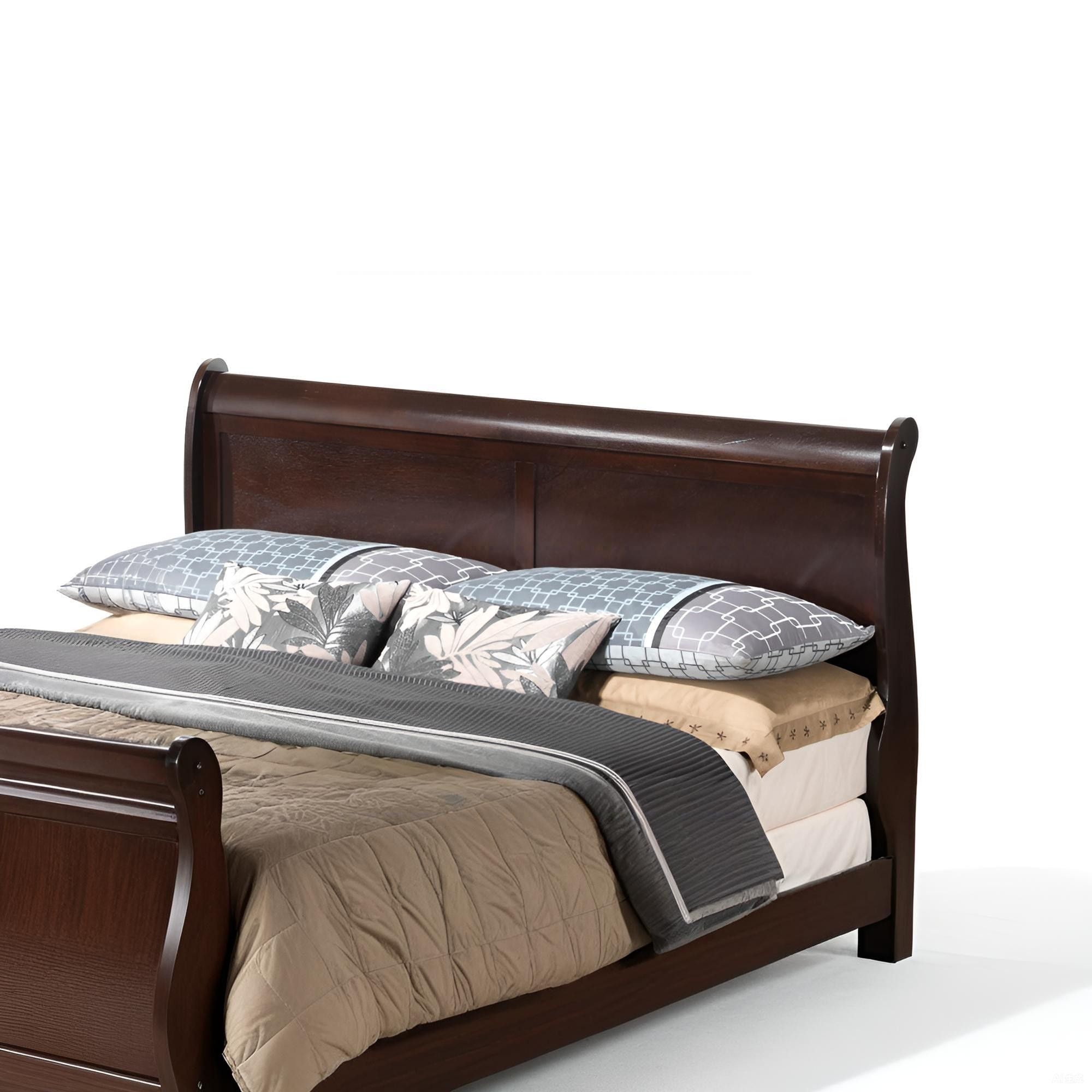 Panel Sleigh Bed