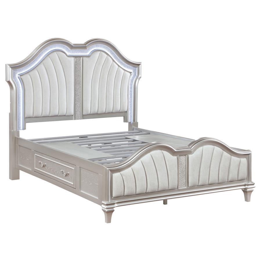 Coaster Fine Furniture Evangeline - LED Storage Panel Bed | Meri Furniture