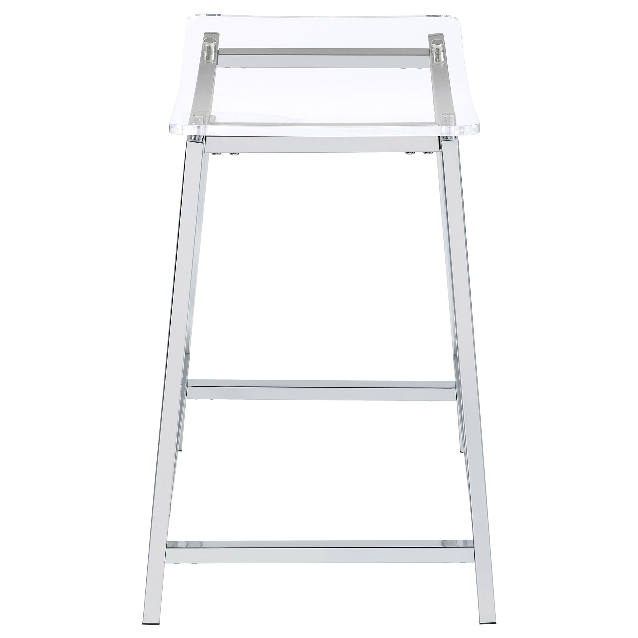 Staten - Backless Counter Stool (Set of 2) - Chrome