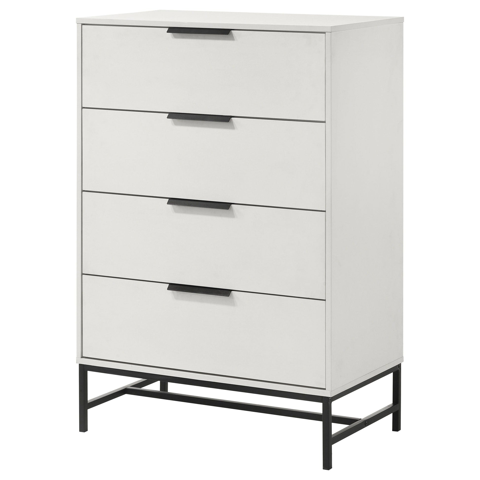 Coaster Fine Furniture Sonora - 4-Drawer Bedroom Chest - White | Meri Furniture