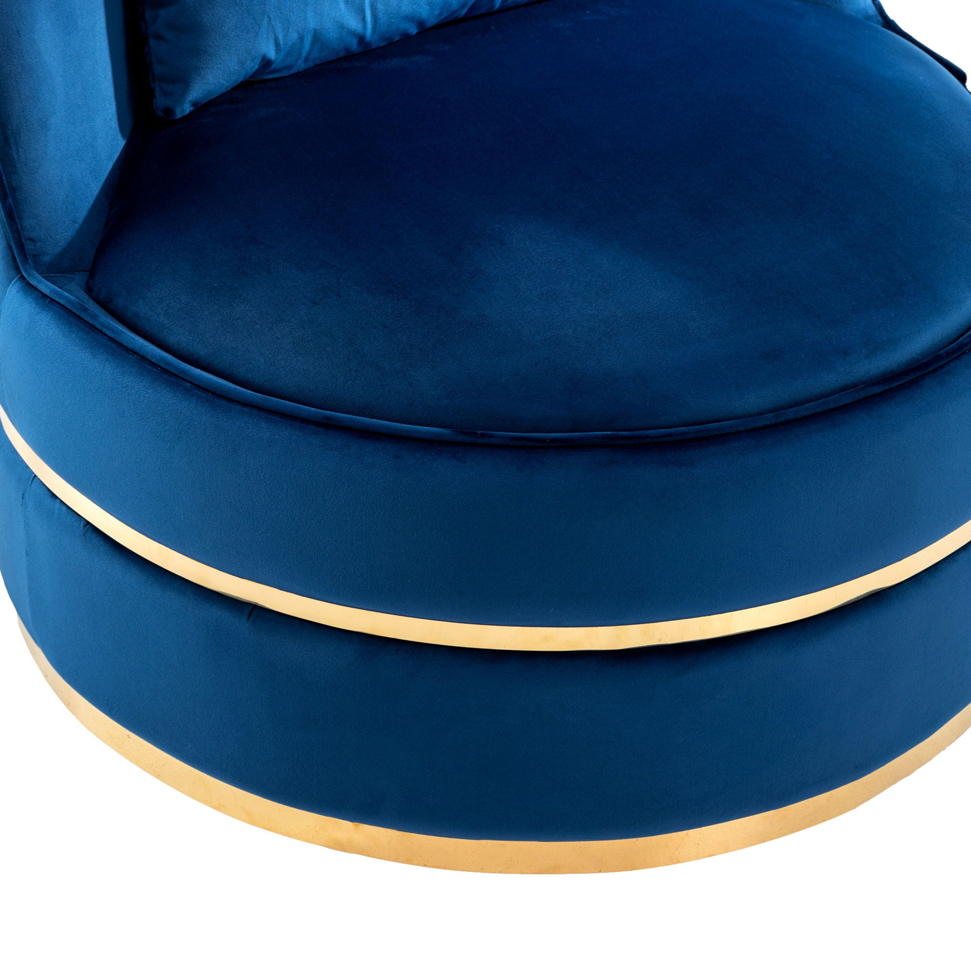 360 Degree Swivel Over Sized Upholstered Barrel Chair