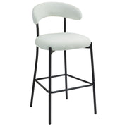 Counter Height Bar Stools With Powder Coating Base And Footrest