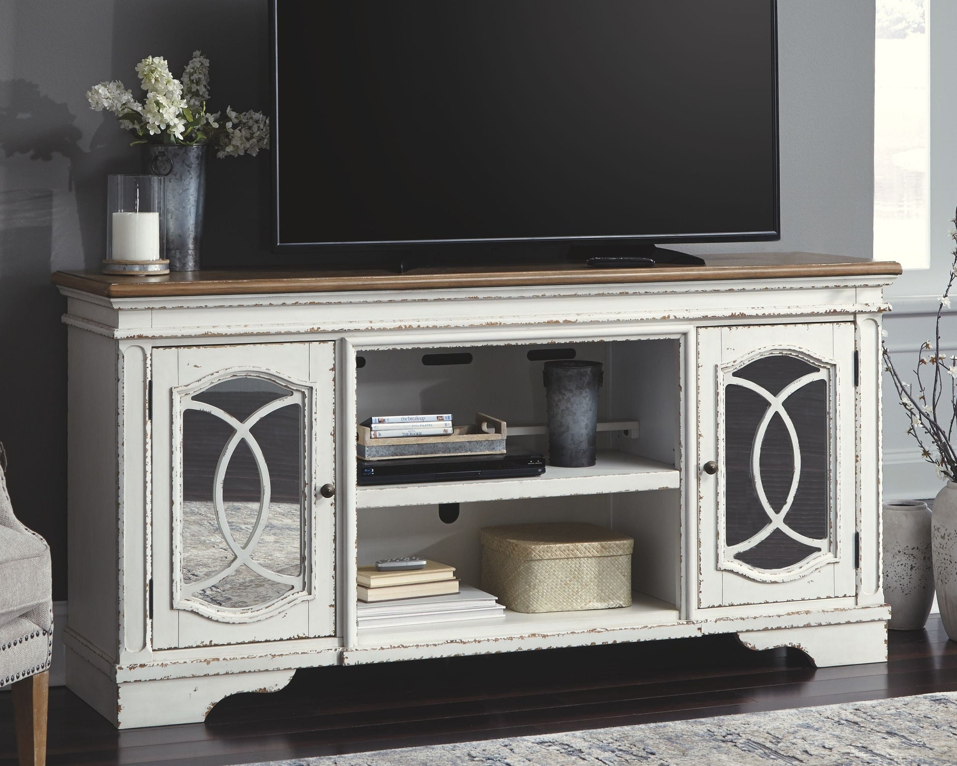 Ashley Furniture Realyn - TV Stand | Meri Furniture