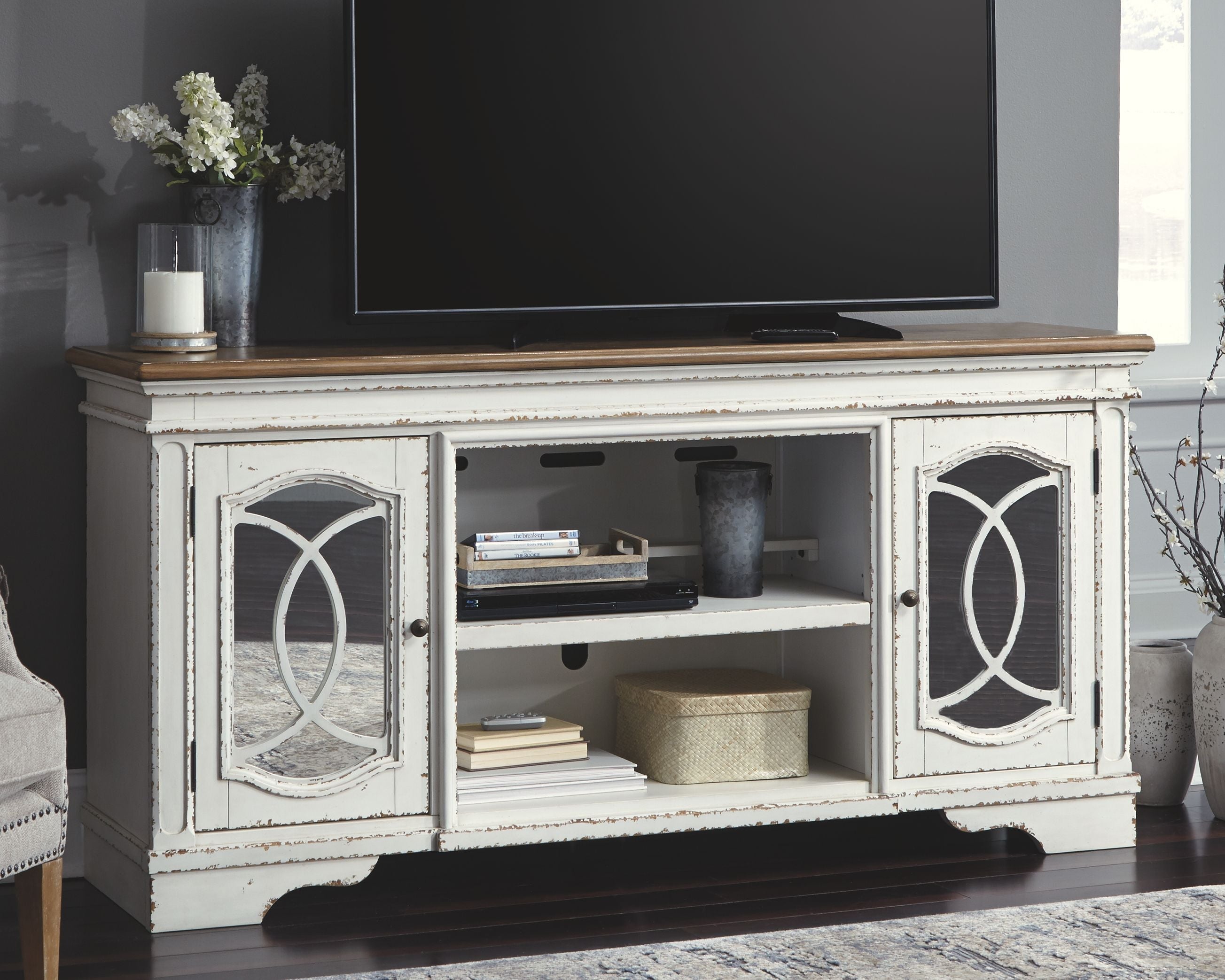 Ashley Furniture Realyn - TV Stand | Meri Furniture