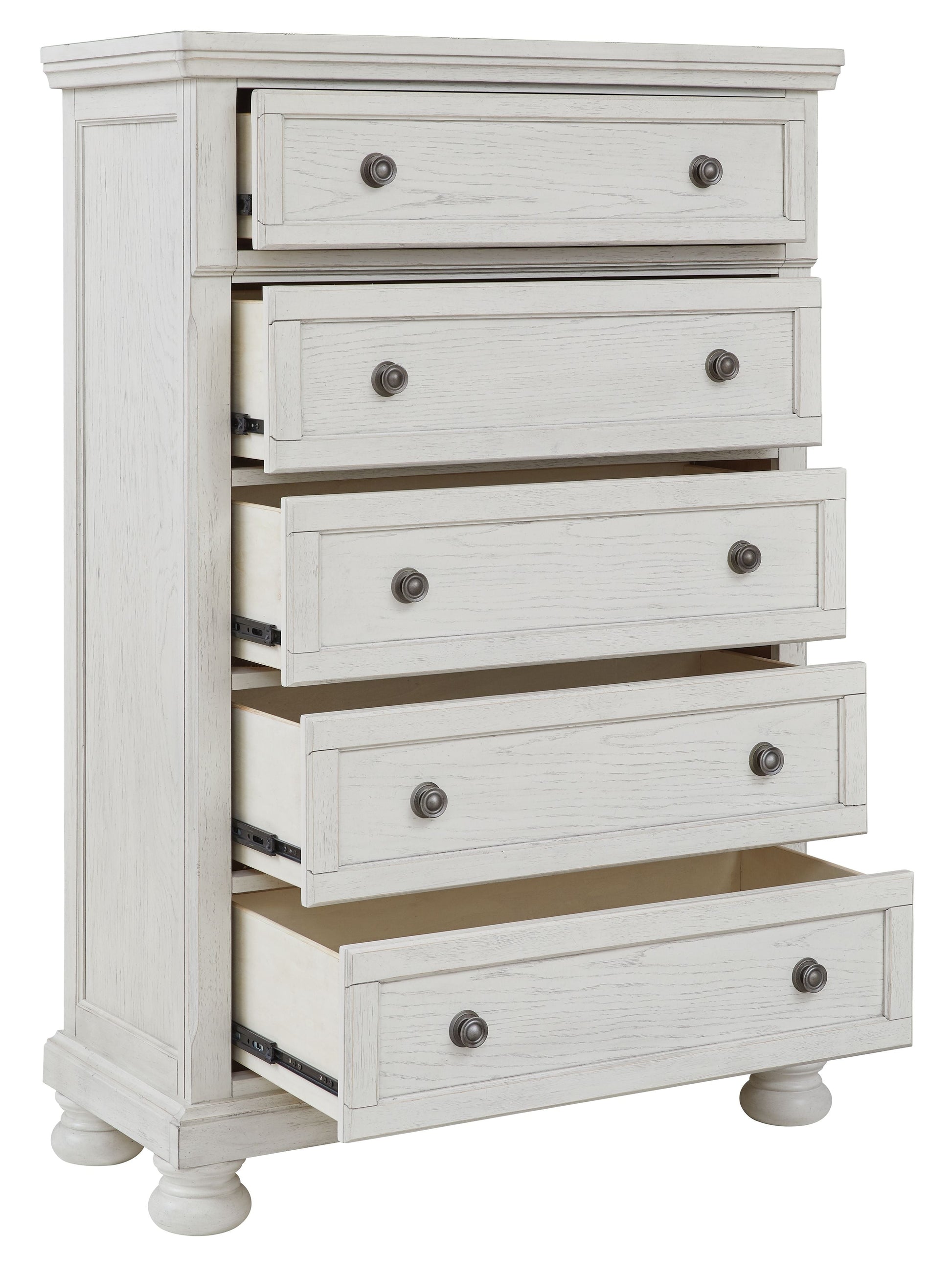 Signature Design by Ashley® Robbinsdale - Antique White - Five Drawer Chest | Meri Furniture