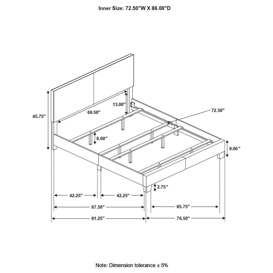 Coaster Fine Furniture Dorian - Upholstered Panel Bed | Meri Furniture