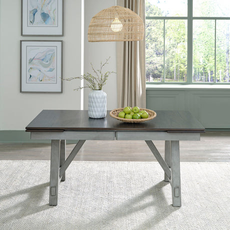Liberty Furniture Newport - Trestle Table Set - Dark Gray | Meri Furniture
