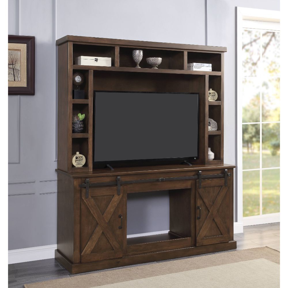 ACME Aksel - Entertainment Center - Walnut | Meri Furniture
