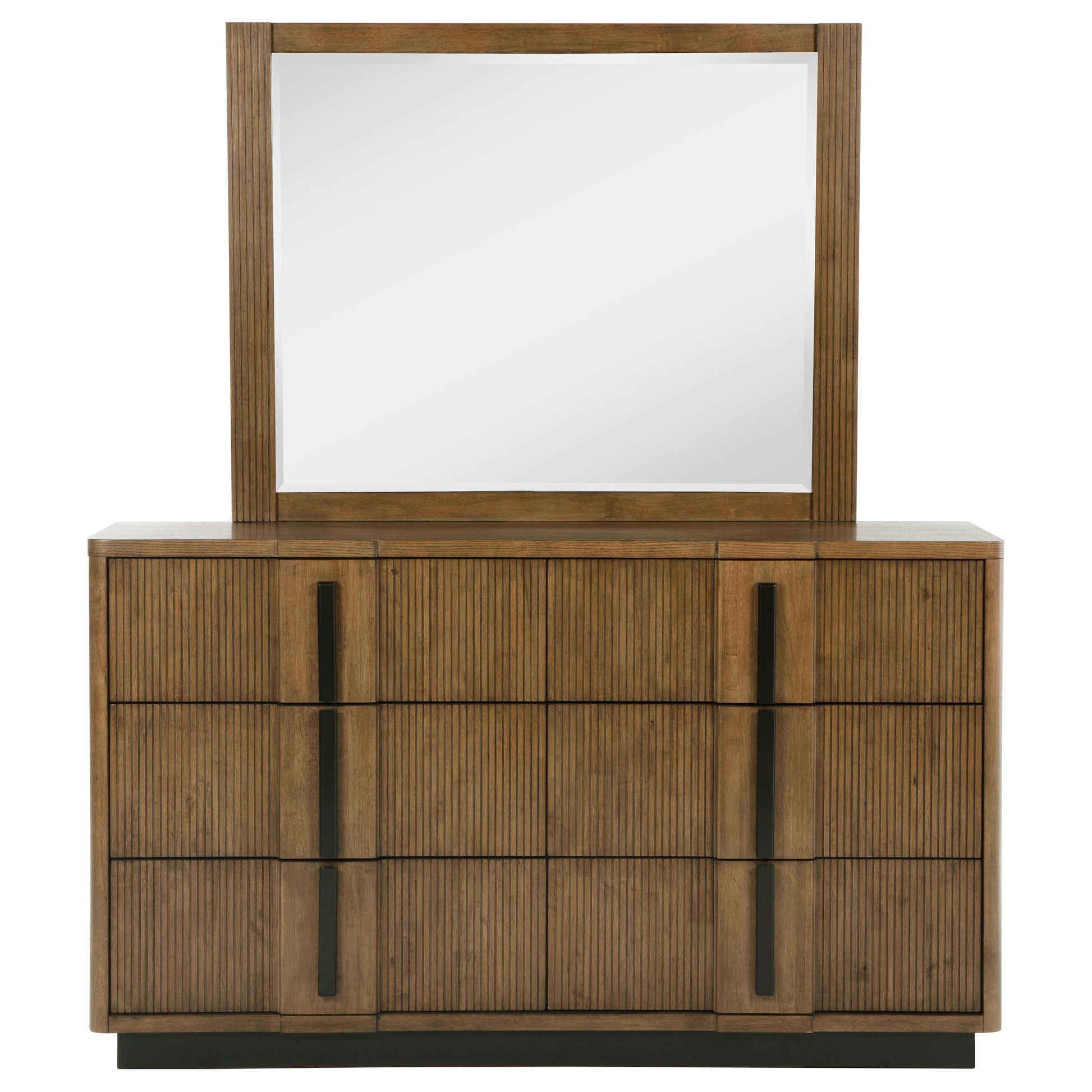 Coaster Fine Furniture Terrace - 6-Drawer Dresser And Mirror - Ash Brown | Meri Furniture