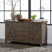 Liberty Furniture Sonoma Road - Small Credenza - Light Brown | Meri Furniture