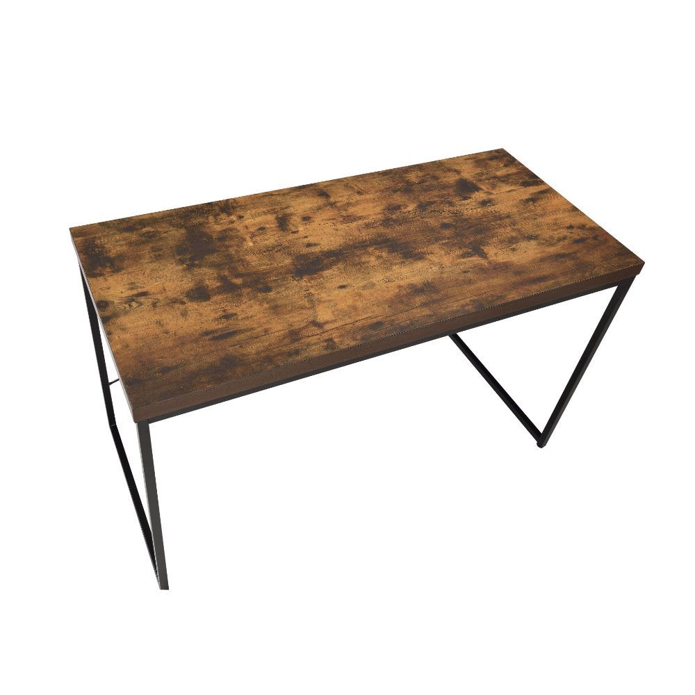 ACME Bob - Desk - Weathered Oak & Black | Meri Furniture