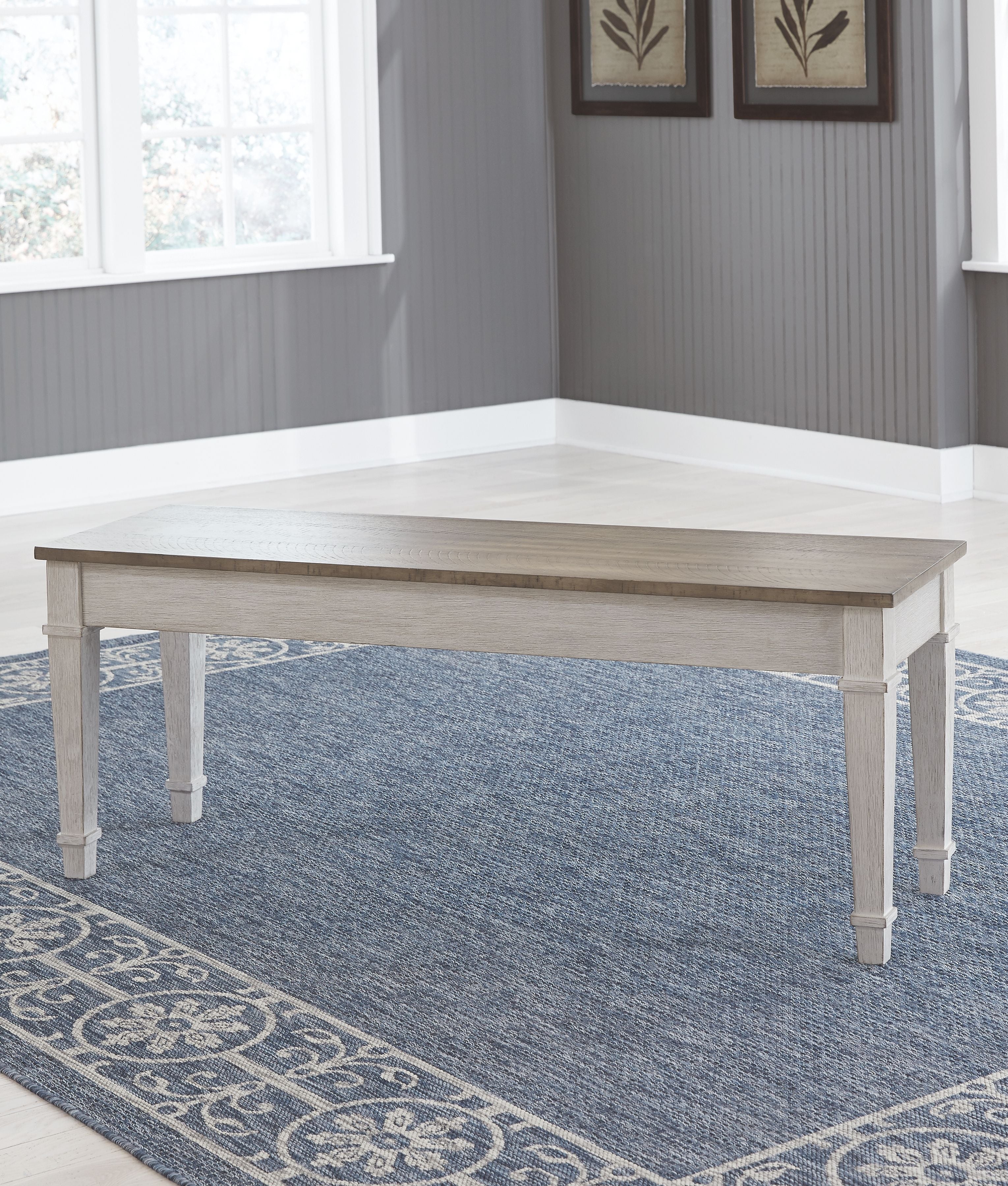 Signature Design by Ashley® Skempton - White - Storage Bench | Meri Furniture