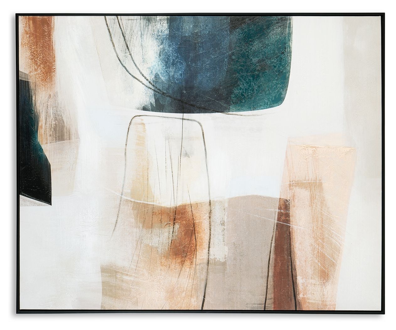 Signature Design by Ashley® Reedford - White / Gray / Pink - Wall Art | Meri Furniture