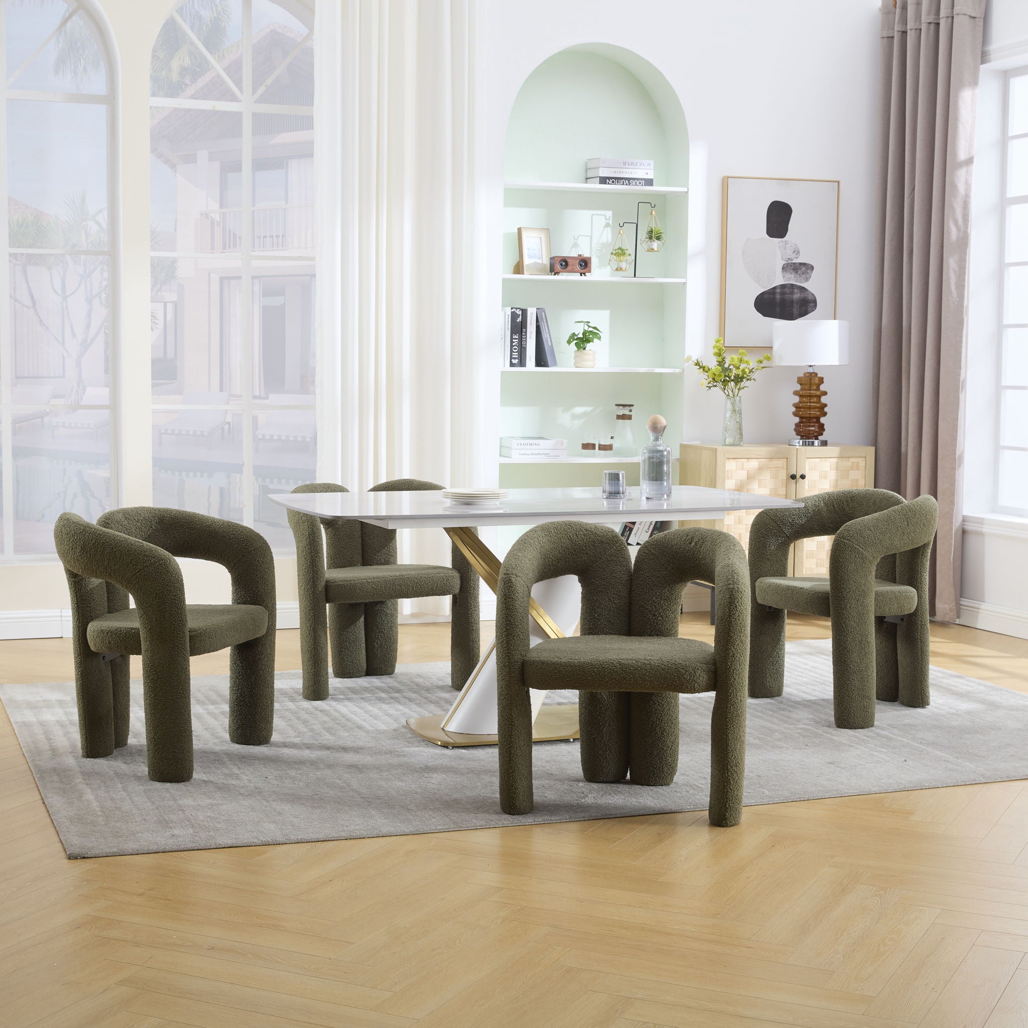 Coolmore Contemporary Designed Accent / Dining Chair With Armrests