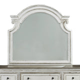 Magnolia Manor - Dresser & Arched Mirror - White