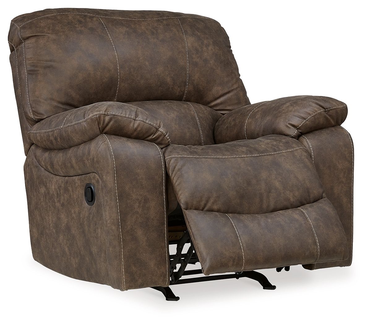Signature Design by Ashley® Kilmartin - Chocolate - Rocker Recliner | Meri Furniture
