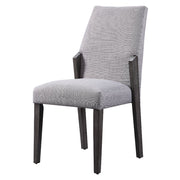 Belay - Side Chair Set of 2) - Gray Fabric & Gray Oak