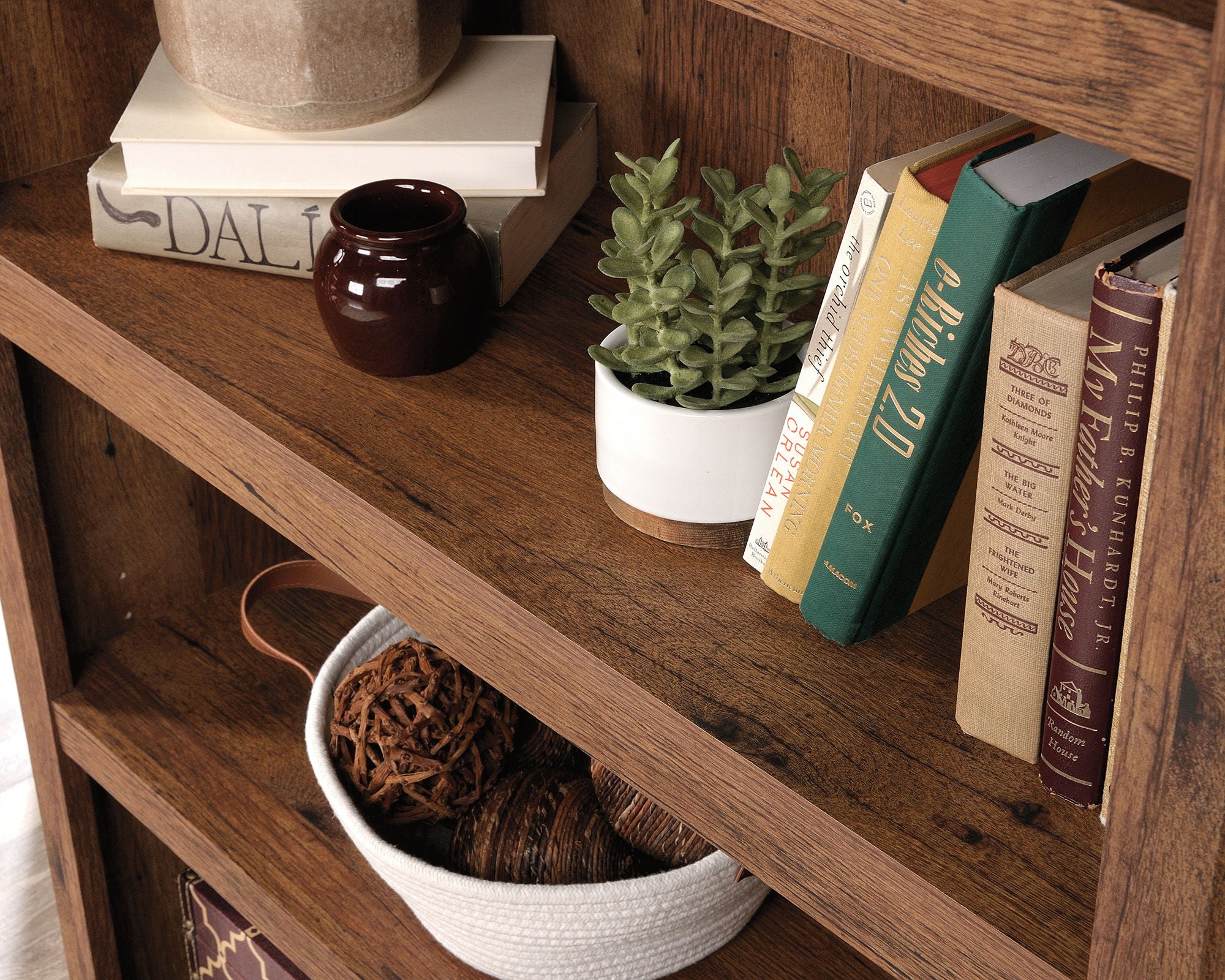 5-Shelf Bookcase Vintage Oak