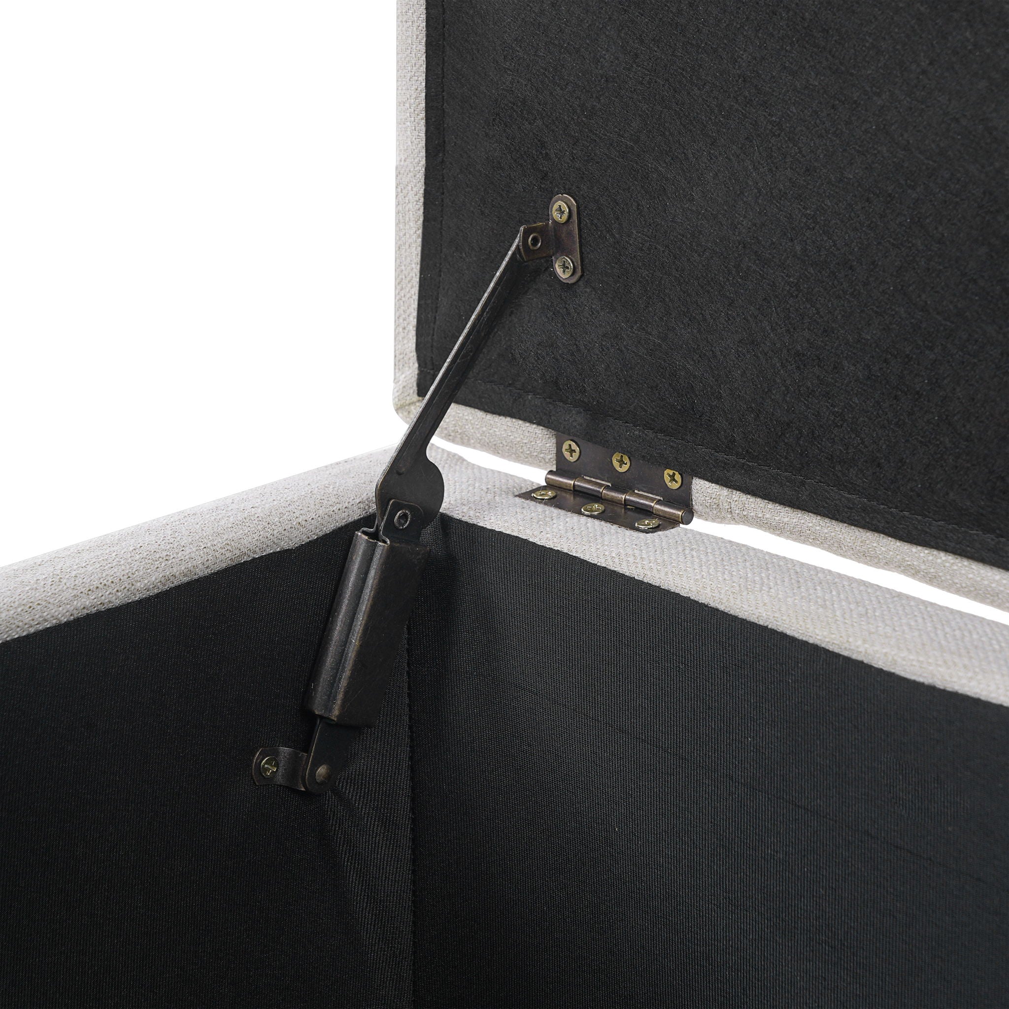 Upholstered Storage Ottoman Bench