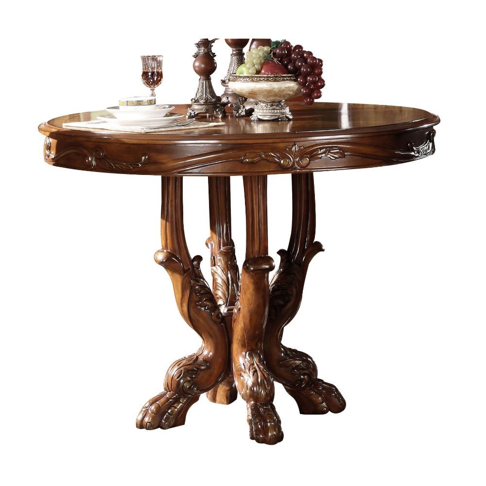 ACME Dresden - Counter Height Table - Cherry Oak | Meri Furniture