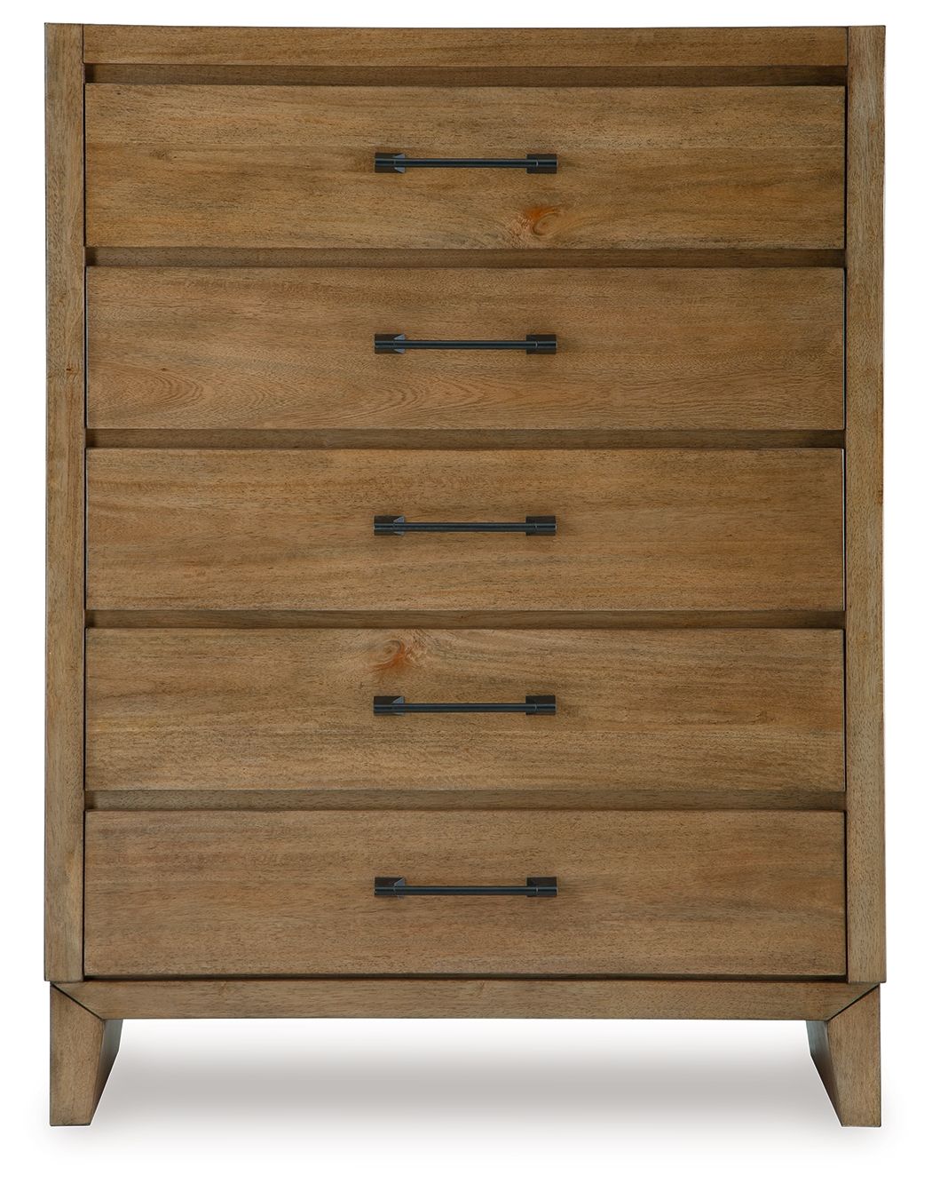 Signature Design by Ashley® Sherbana - Light Brown - Five Drawer Chest | Meri Furniture