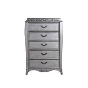 ACME Leonora - Chest - Vintage Platinum | Meri Furniture