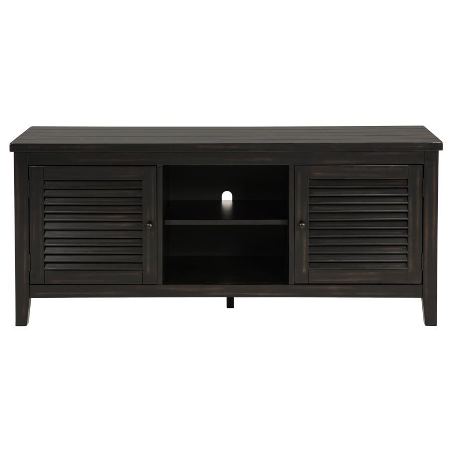 Concord - 2-Door TV Stand Console - Distressed Java