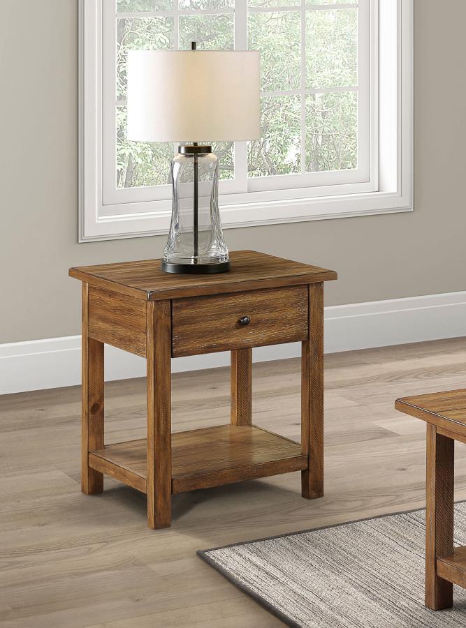 Coaster Fine Furniture Payne - 1 Drawers Wood End Table with Shelf | Meri Furniture