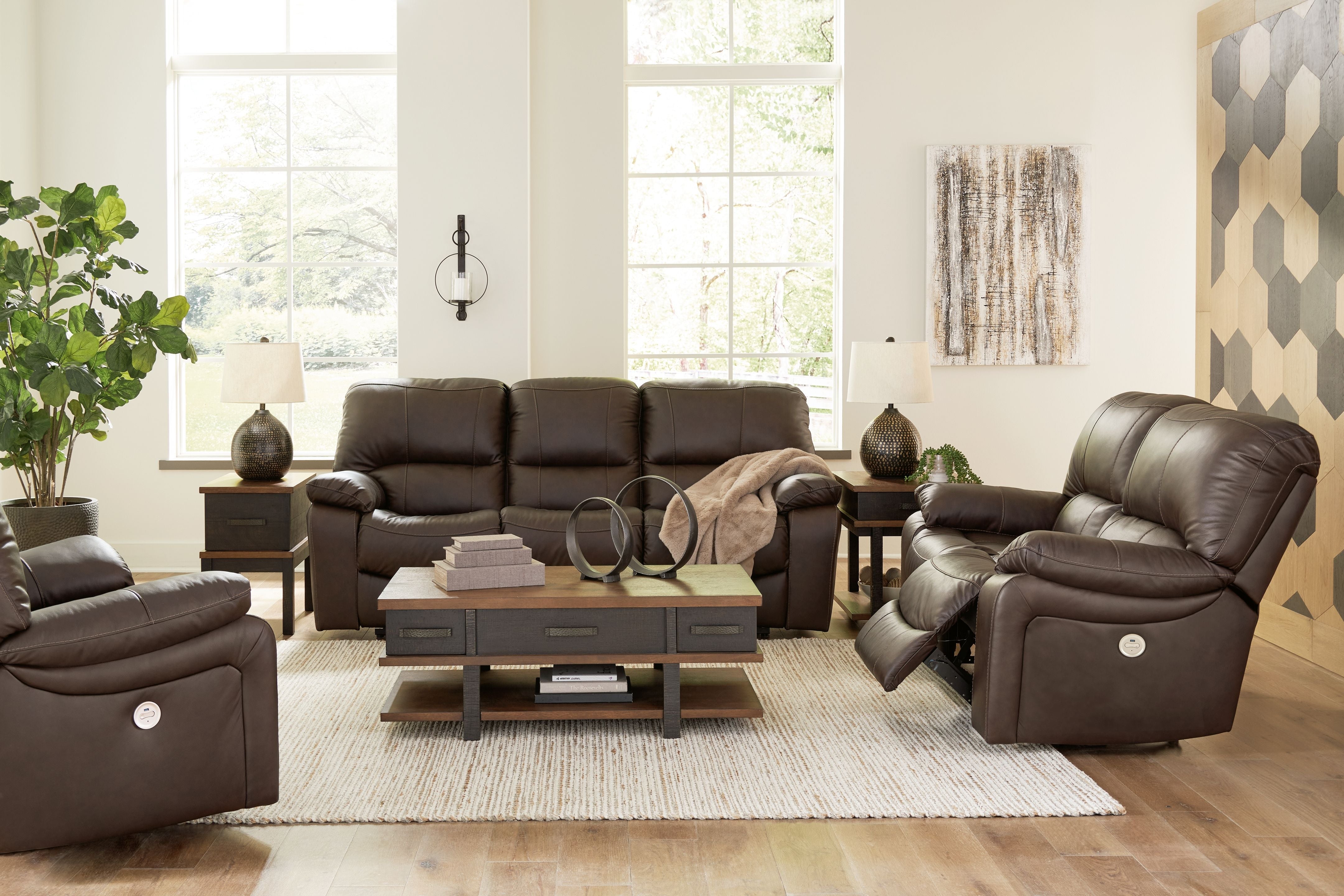 Signature Design by Ashley® Leesworth - Reclining Living Room Set | Meri Furniture
