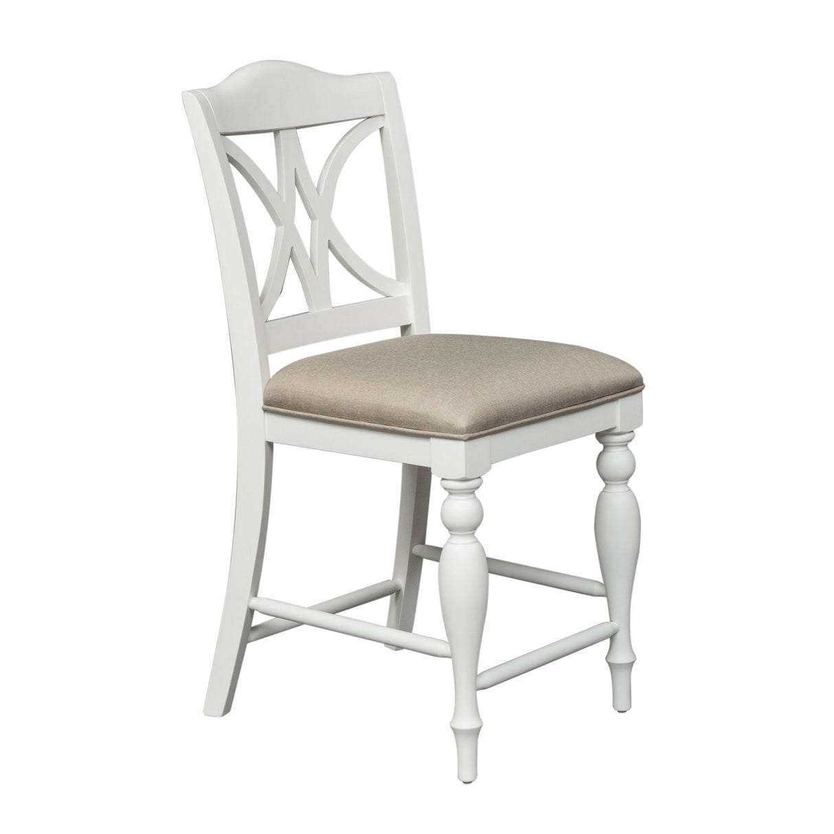 Summer House - Slat Back Counter Chair - White