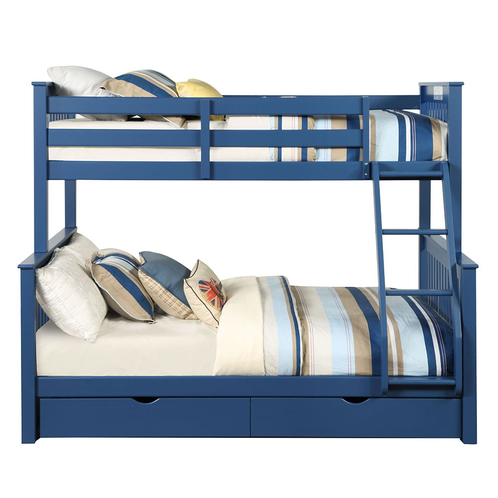Haley II - Twin Over Full Bunk Bed With Storage