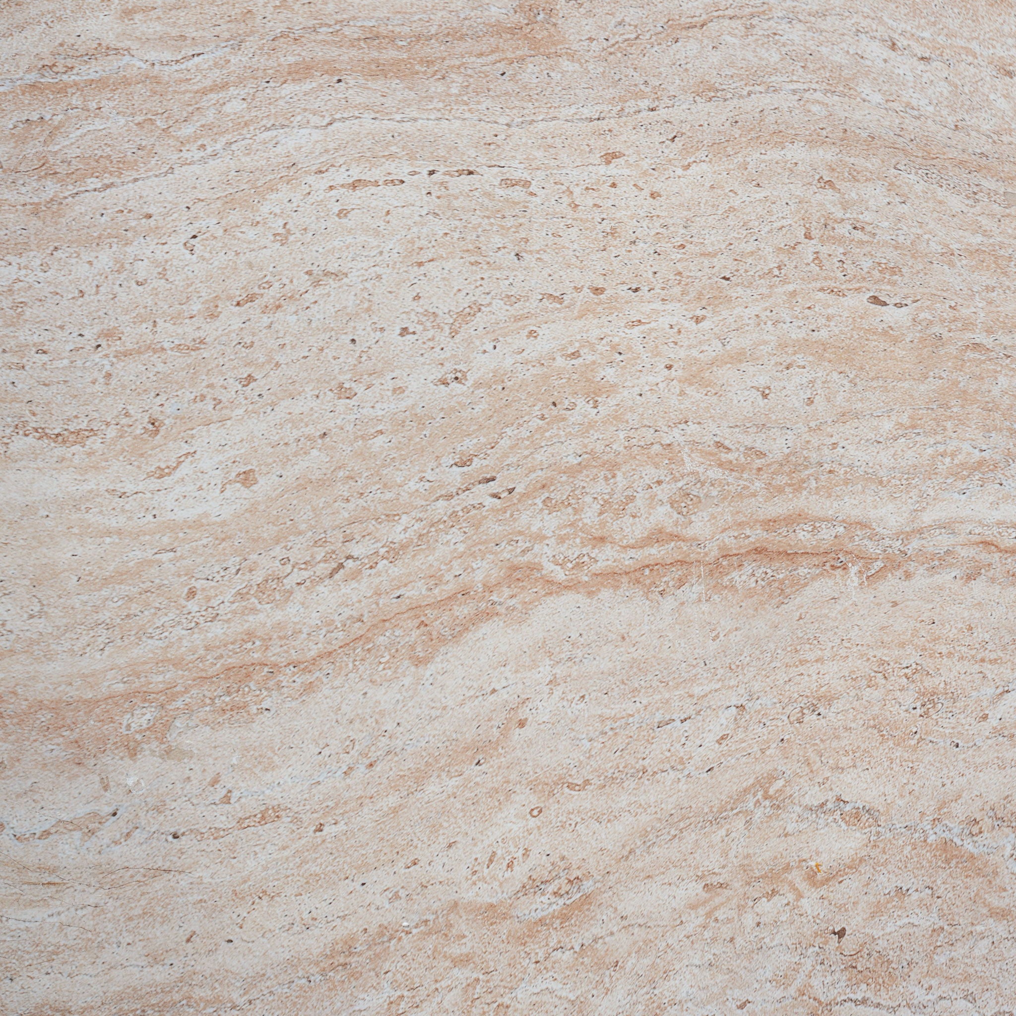 Outdoor / Indoor Lightweight Concrete Side Table, Hexagonal Round Travertine Accent Table - Beige