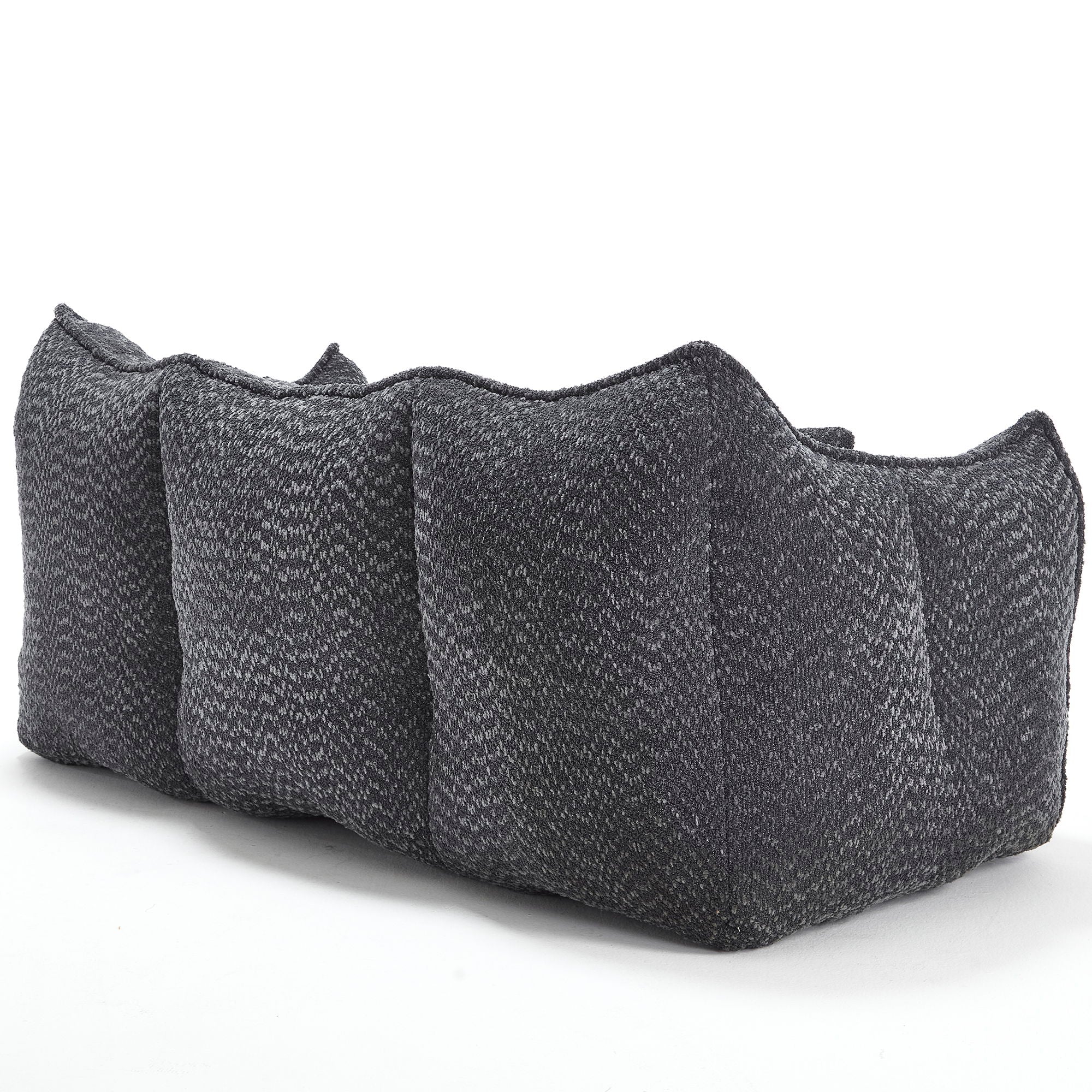 Comfortable Dual Beanbag Chair With High Resilience Foam Core For 2 People