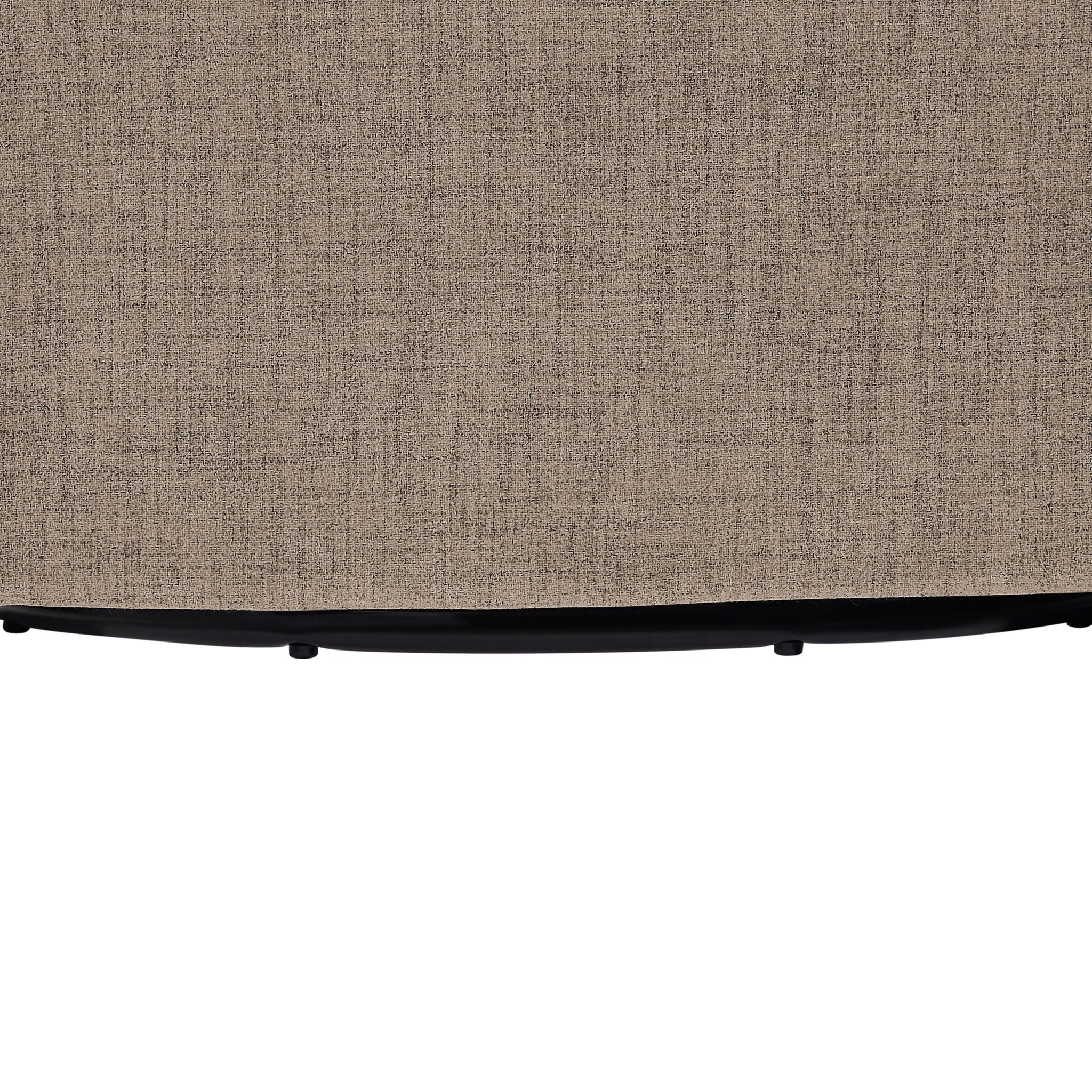 Solitude - Skirted Swivel Accent Chair With Hemp Like