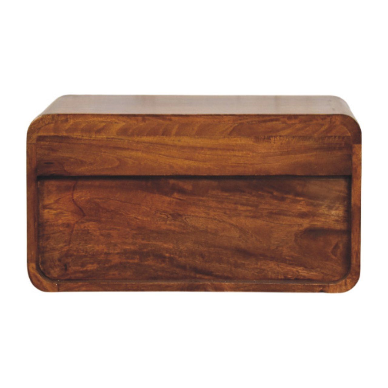 Curved Upper Slot Floating Nightstand