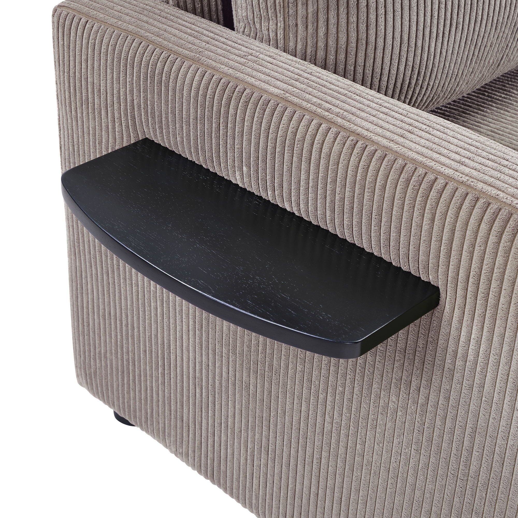 Sleeper Sofa With Foldable Mattress, USB Ports, Side Table & Storage Pocket