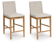 Isanti - Upholstered Barstool (Set of 2) - Light Brown