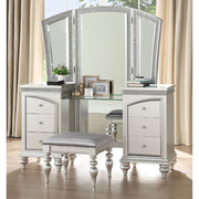 ACME Maverick - Vanity Desk - Platinum | Meri Furniture