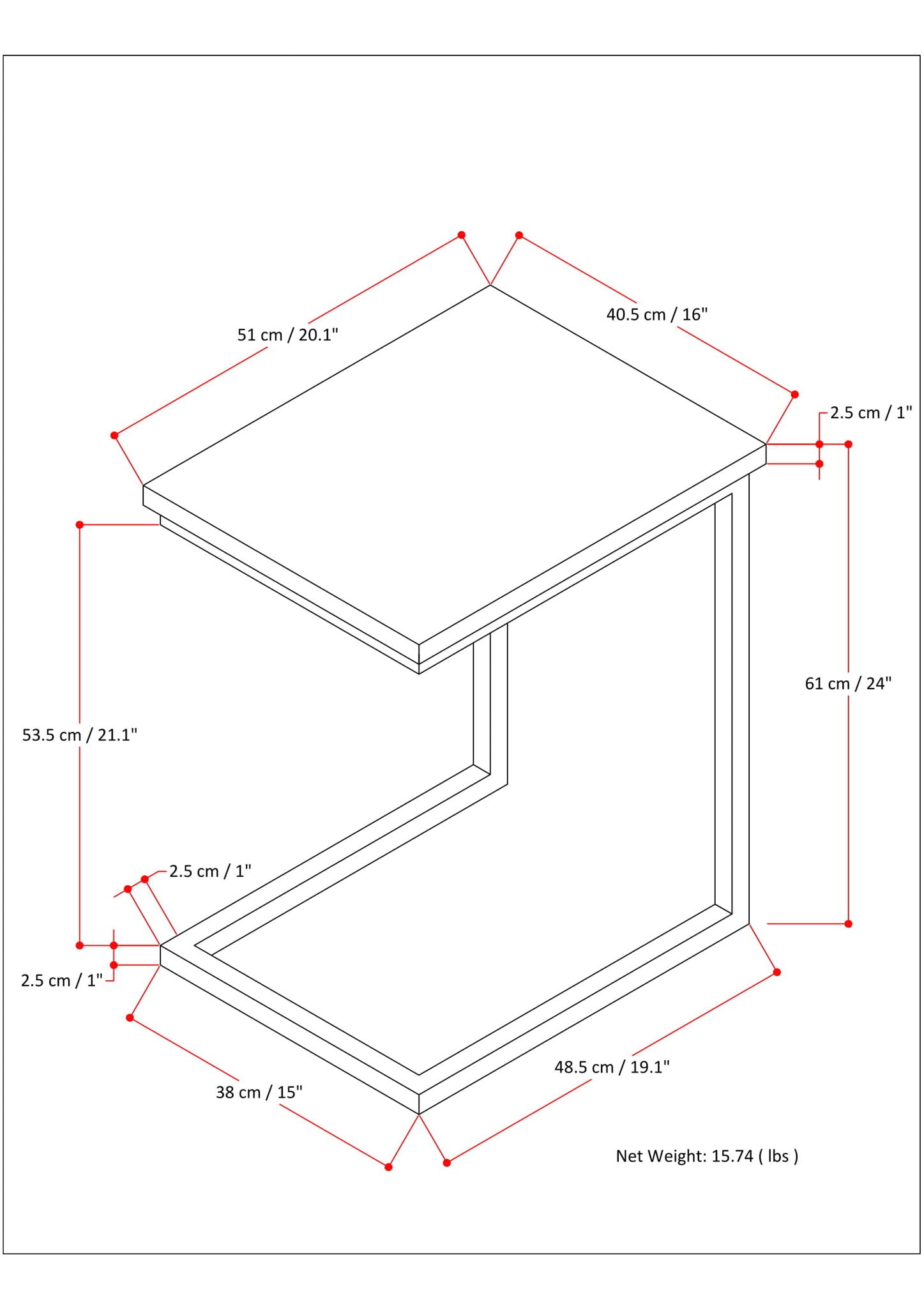 Skyler - Handcrafted C Side Table