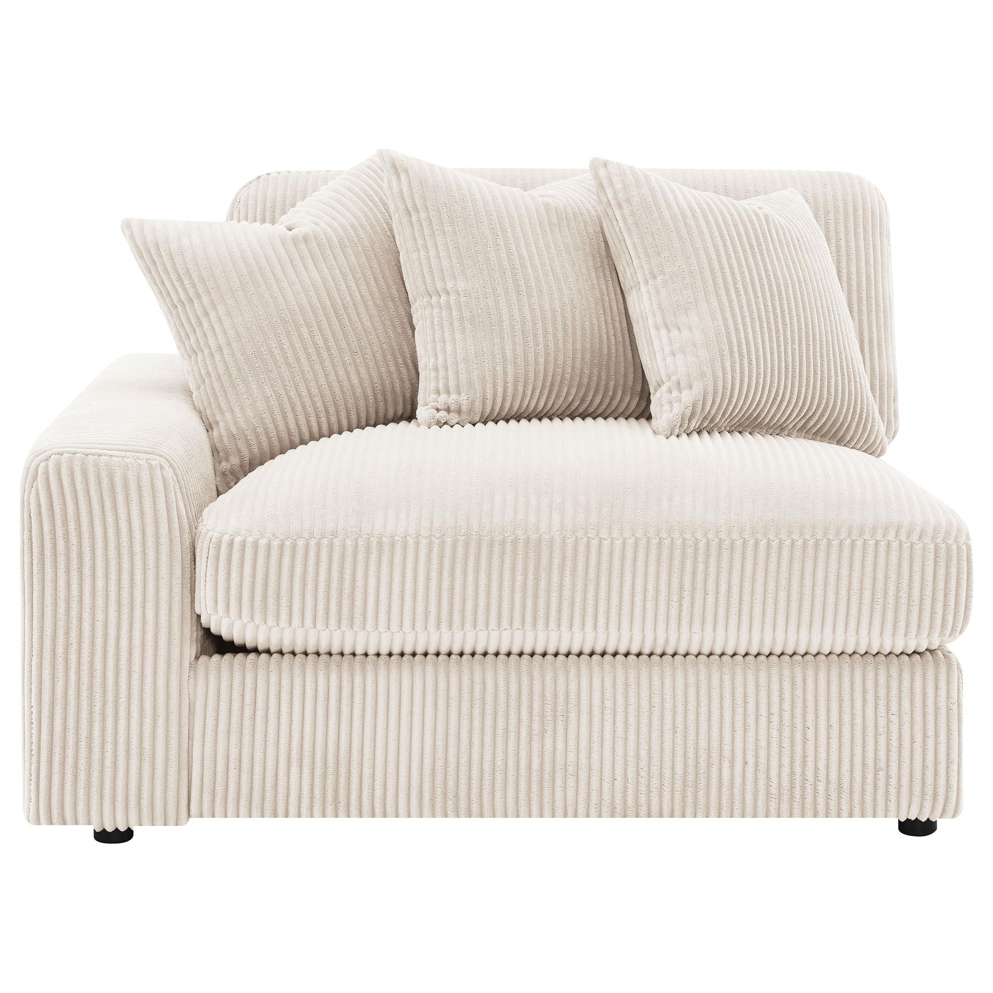 Blaine Upholstered Reversible Chaise Sectional Sofa Sand