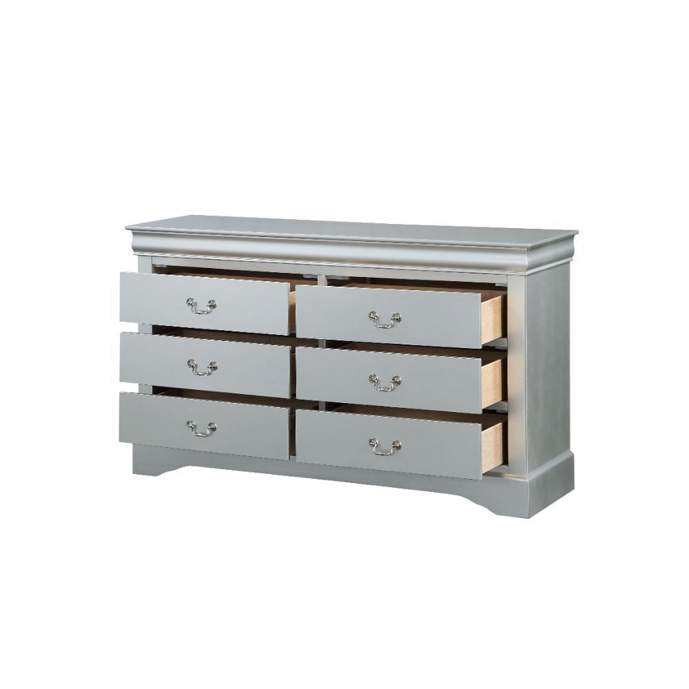 ACME Bring casual elegance into your home with the Louis Phillipe dresser. This dresser is a piece that offers any bedroom a sophisticated look. | Meri Furniture