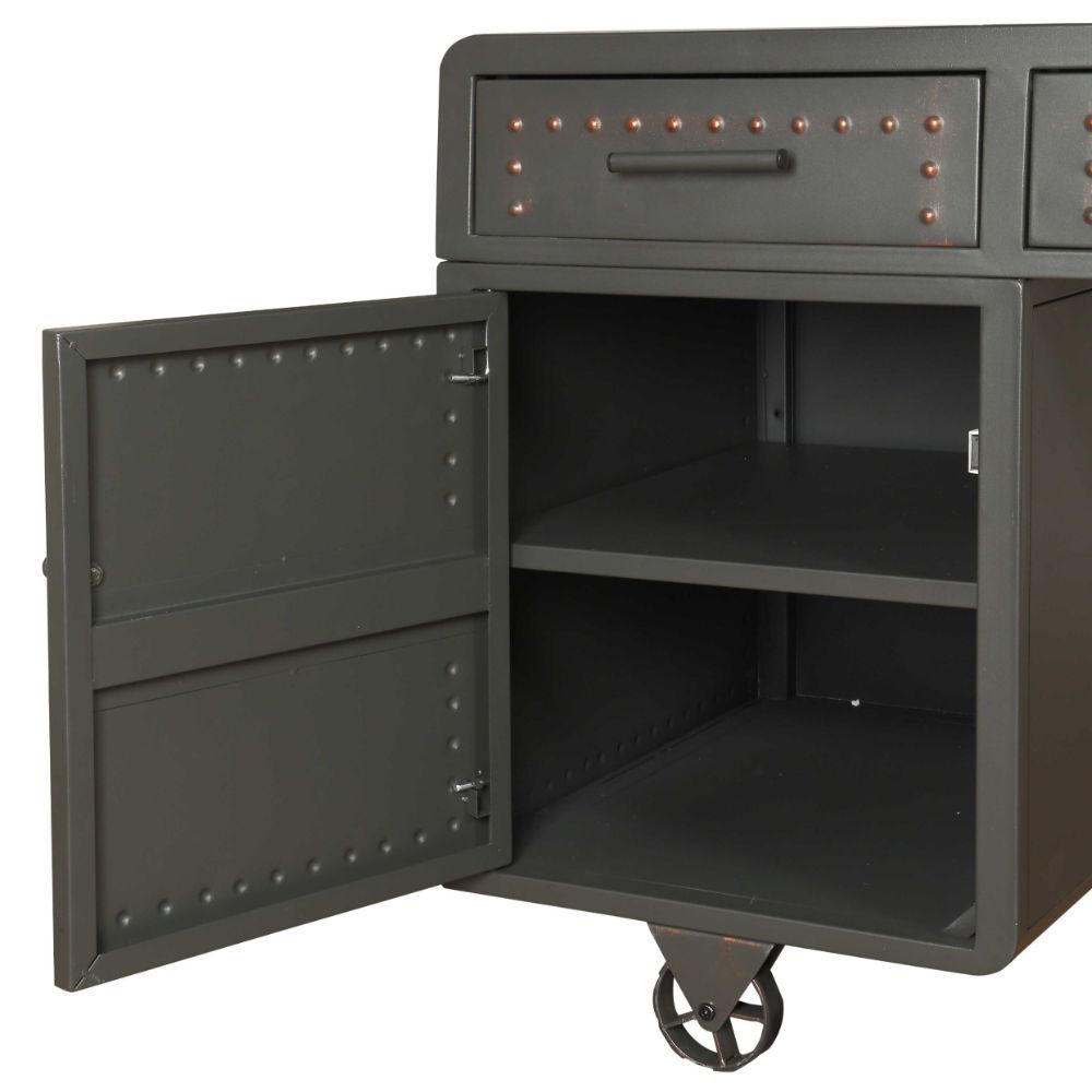 ACME Actaki - Desk - Sandy Gray | Meri Furniture