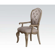 Chelmsford - Arm Chair Set of 2) - Beige Fabric & Antique Taupe