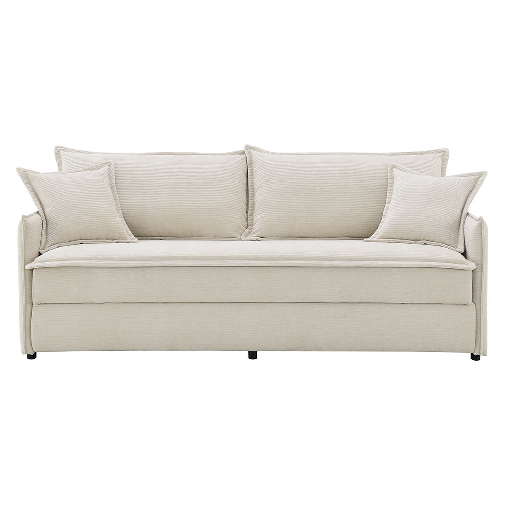 ACME Elisea - Sofa With Sleeper - Beige Fabirc | Meri Furniture