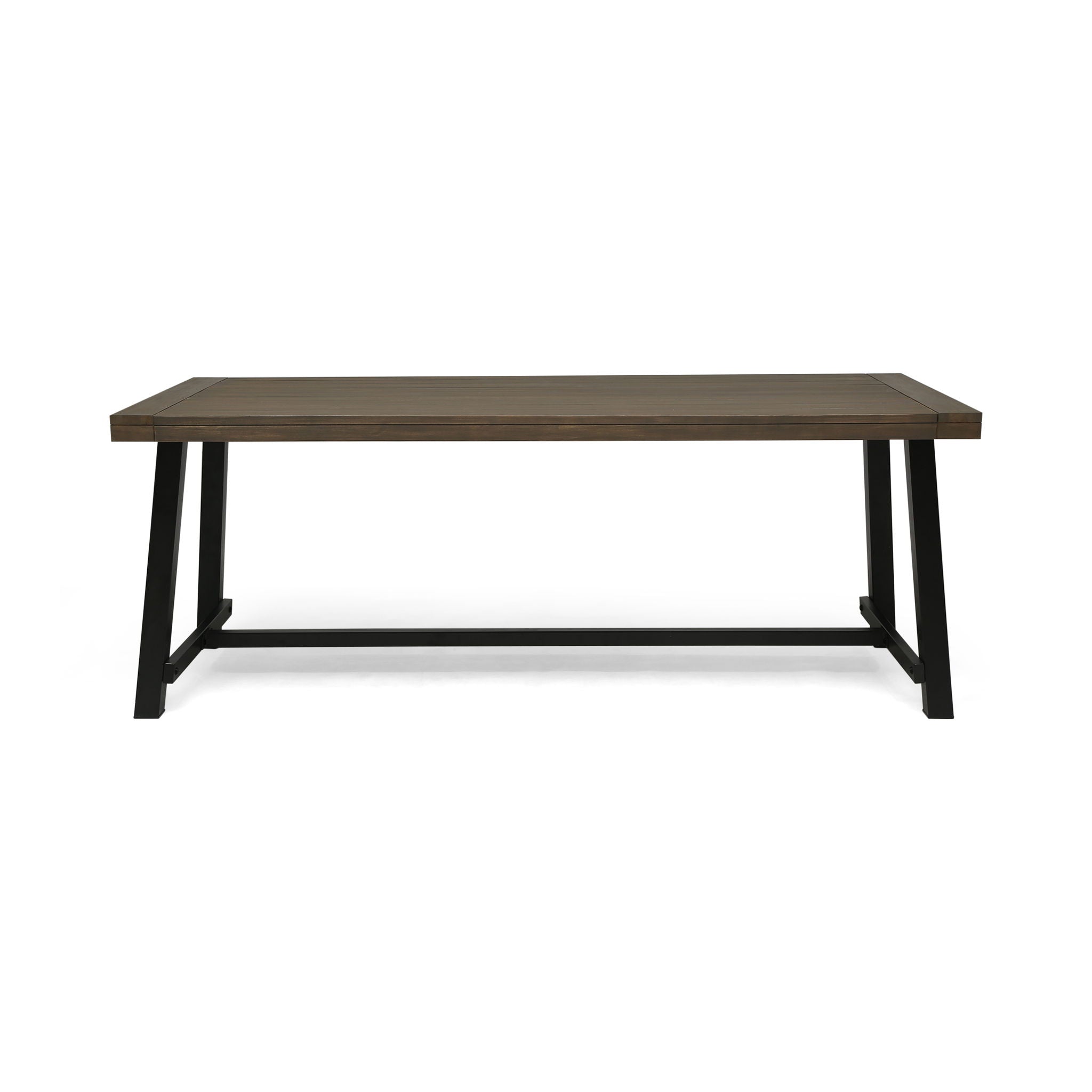 Outdoor Dining Table - Gray / Rustic Metal