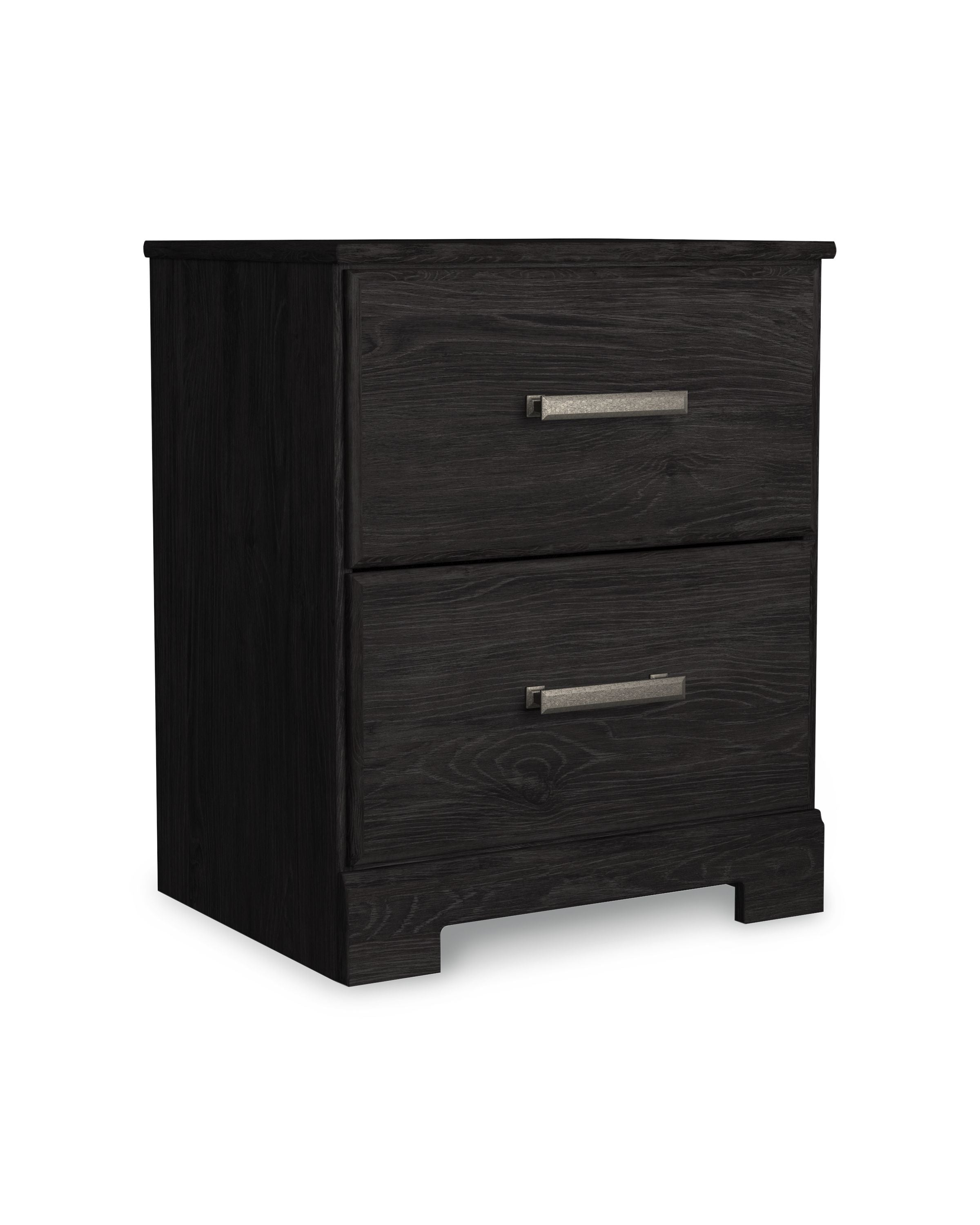 Ashley Furniture Belachime - Charcoal - Two Drawer Night Stand | Meri Furniture