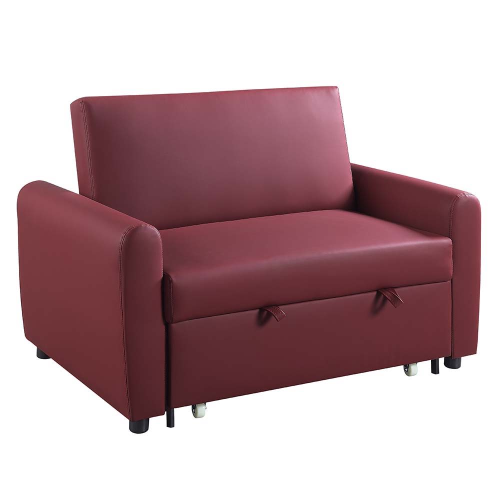 ACME Caia - Sofa - Red Fabric | Meri Furniture