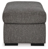 Signature Design by Ashley® Gardiner - Pewter - Ottoman | Meri Furniture